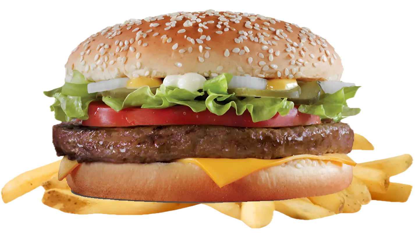 لحم برجر - مع الوجبة