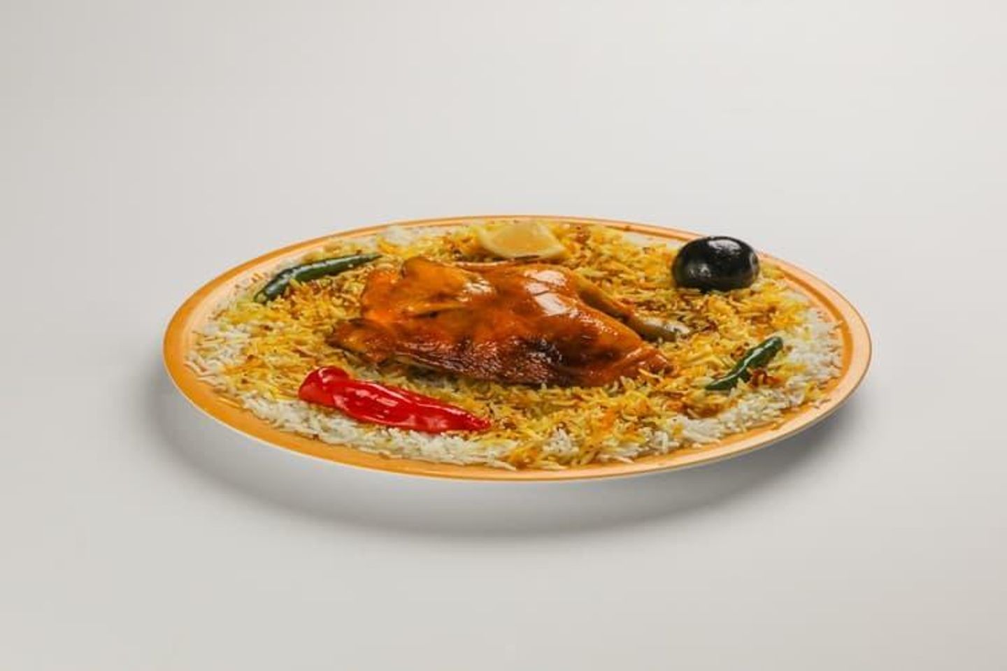 دجاج مندي مثلوثة - نص حبة