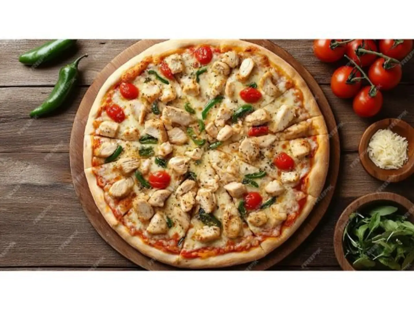 بيتزا دجاج أطراف جبن - صغير