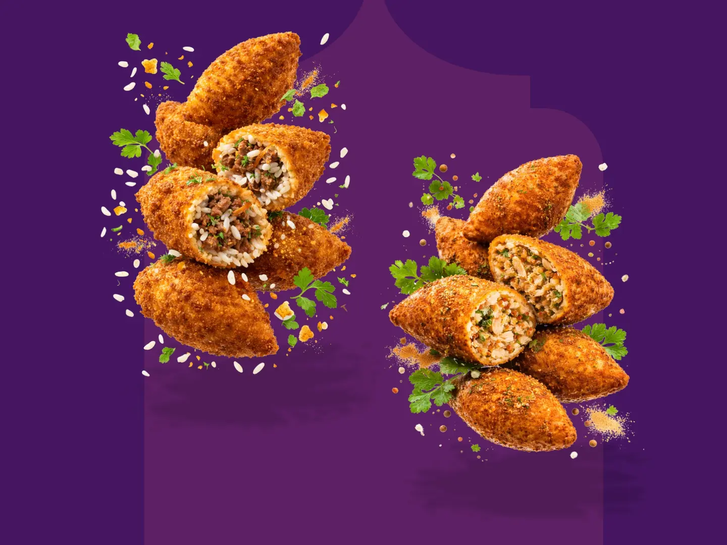 كبة ماما لطيفة - كبة بطاطس باللحم 3 حبات