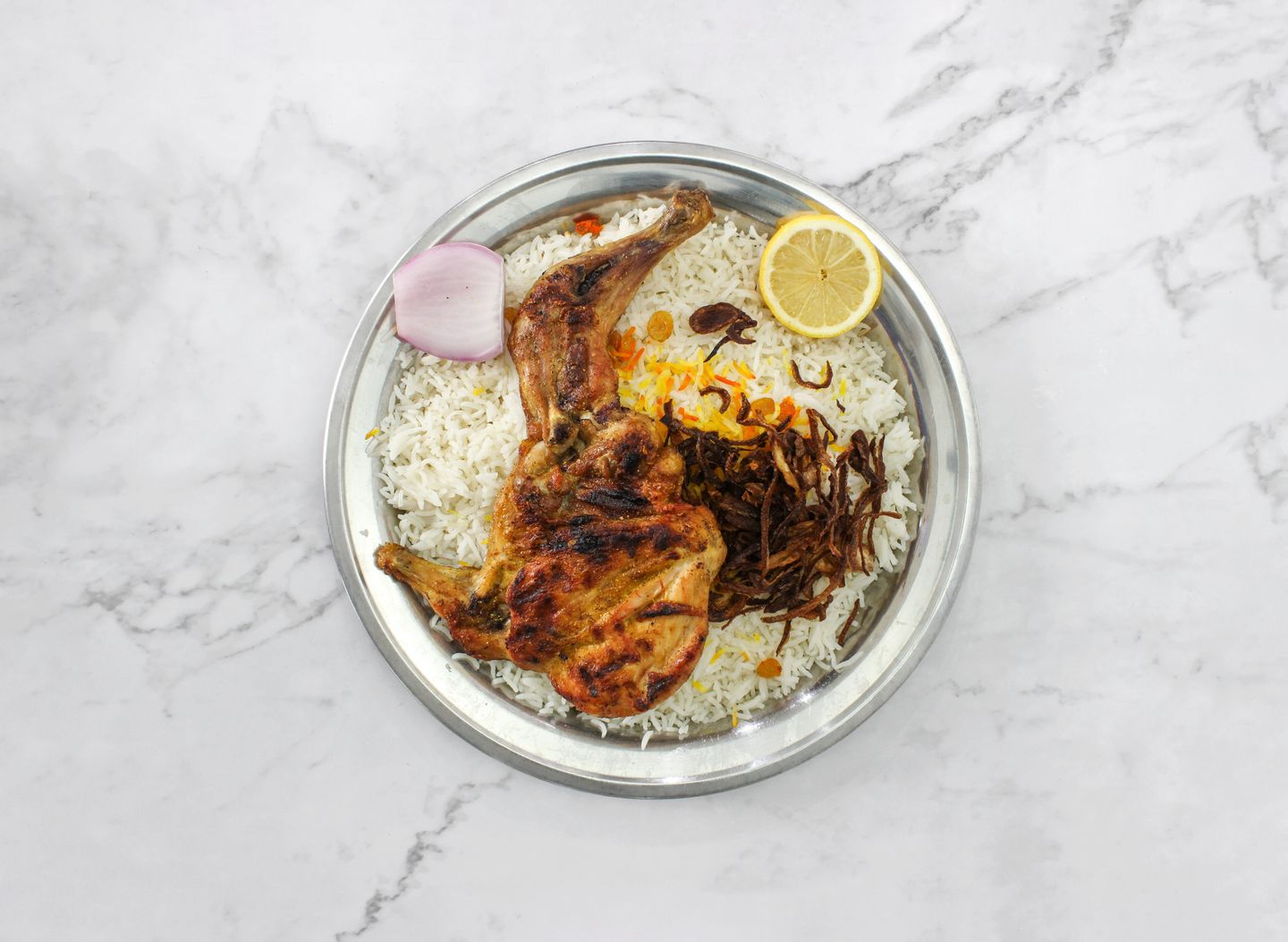 دجاج مظبي - نصف دجاجة