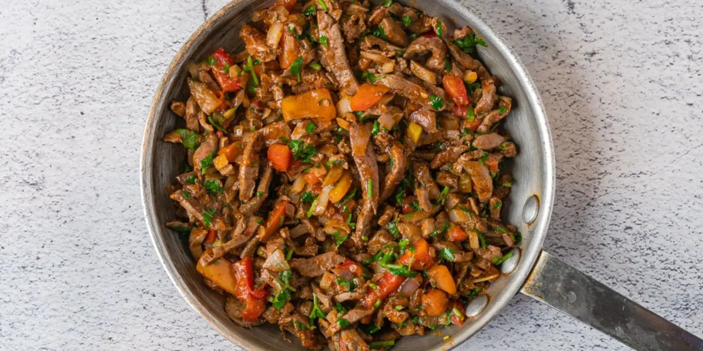 صحن لحم - صغير