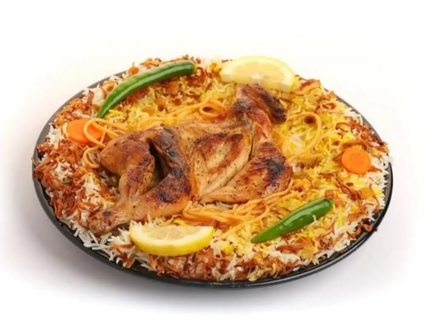 Half Mathbi Chicken - Shabi Rice