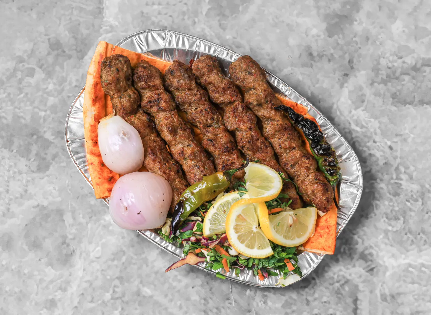 نفر كباب لحم 3 أسياخ - بدون رز