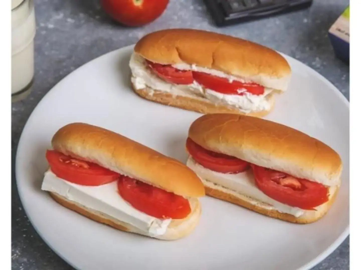 Cheese With Tomatoes - Sandwich
