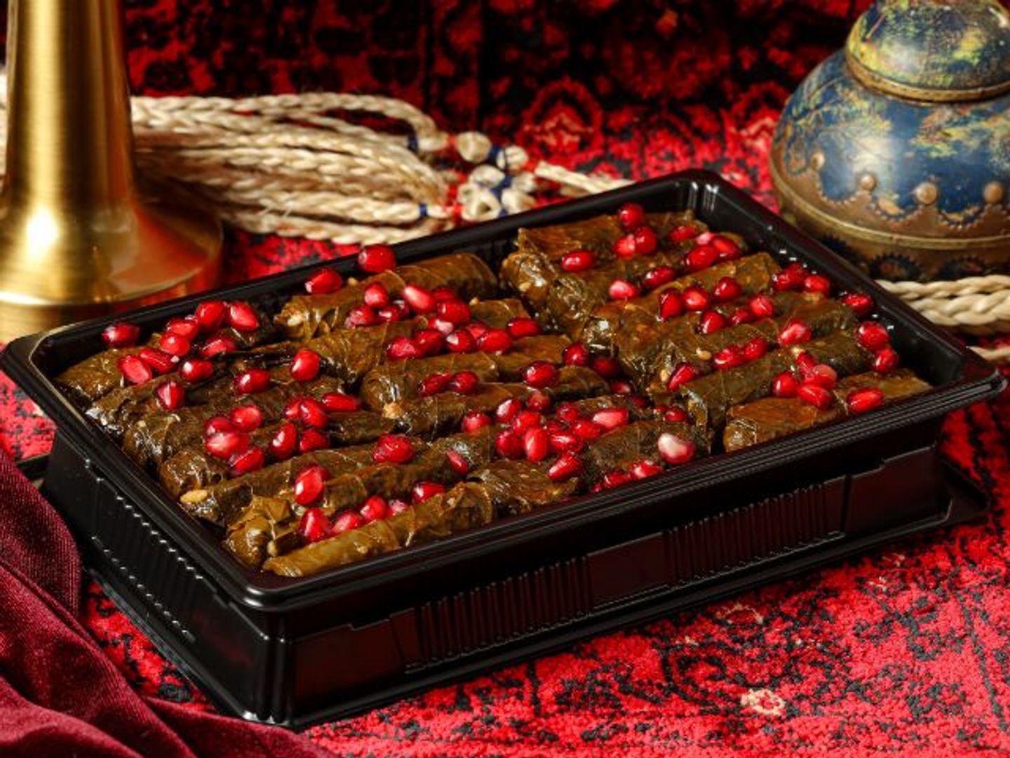 ورق عنب دبس الرمان - صحن مينى 5 حبات