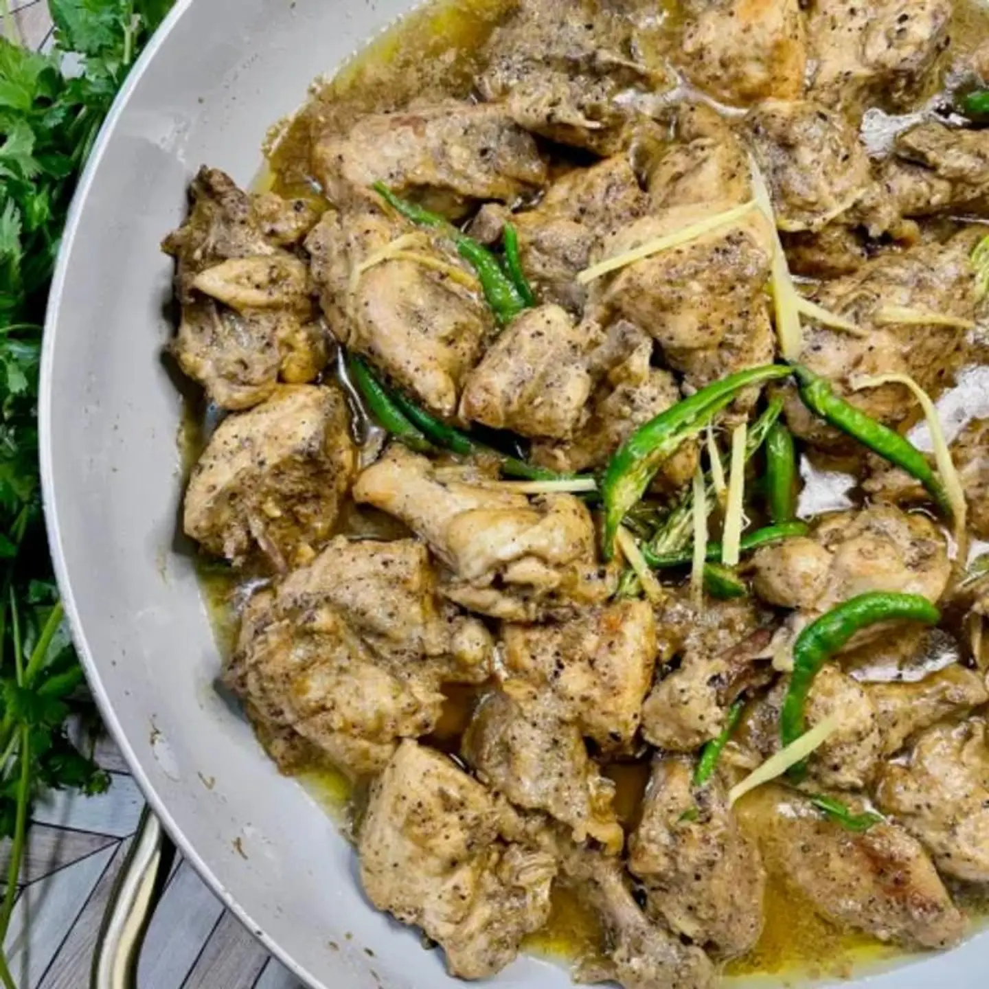 Chicken White Karahi - Half A Chicken