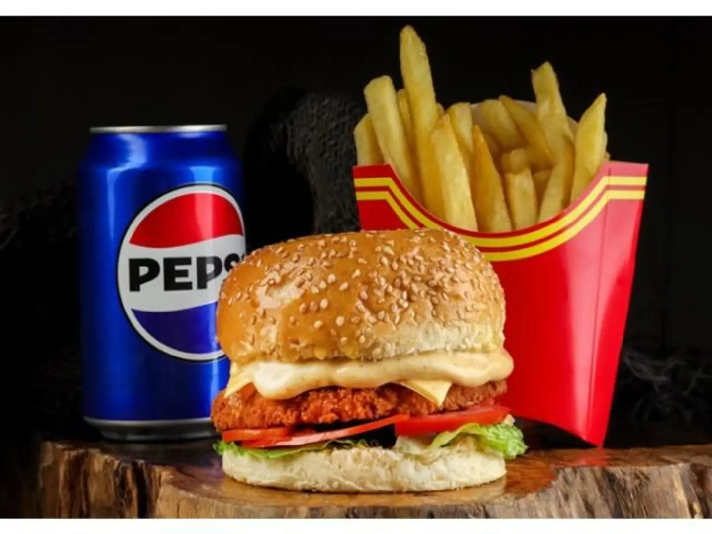 Chicken Burger Meal - Small