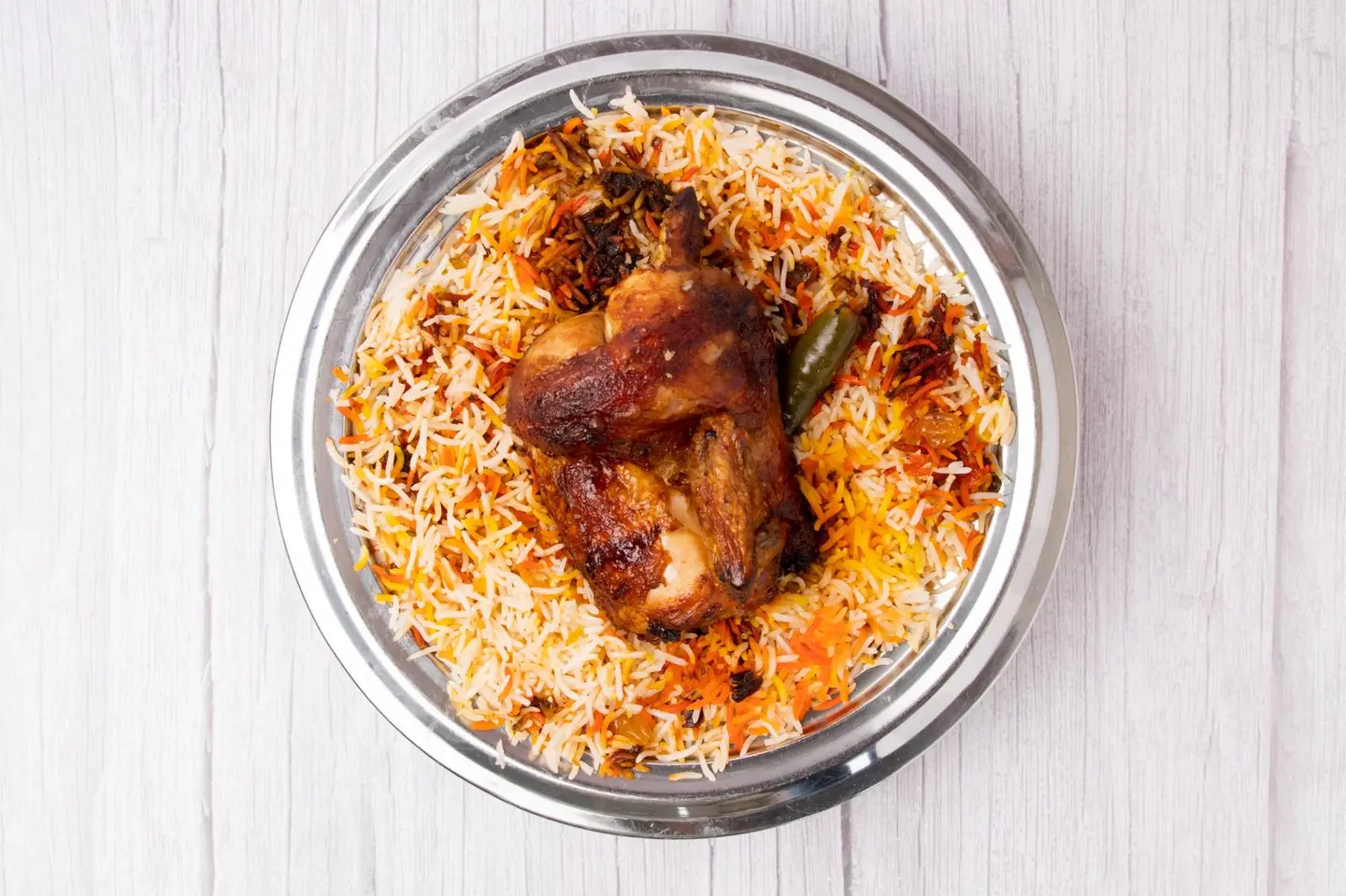 دجاج شواية مع الأرز - نص دجاج