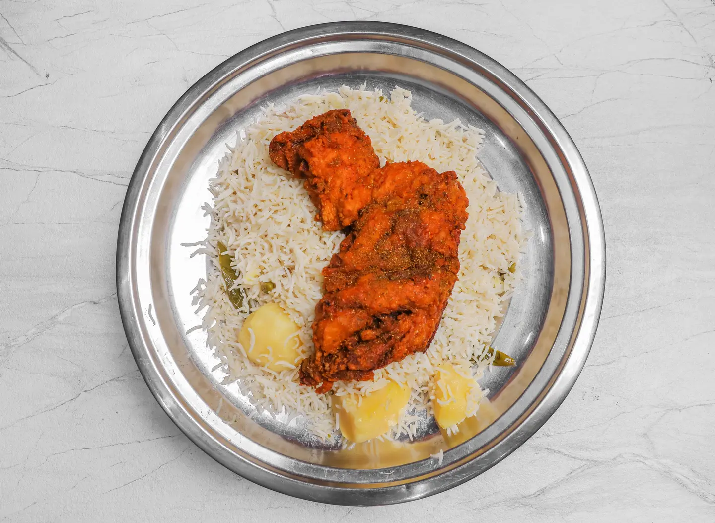 دجاج مقلي سادة - نصف دجاج