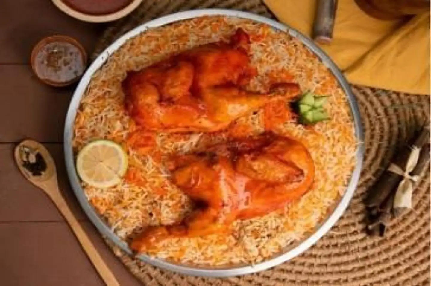 Mandi Chicken With Rice - Half A Chicken