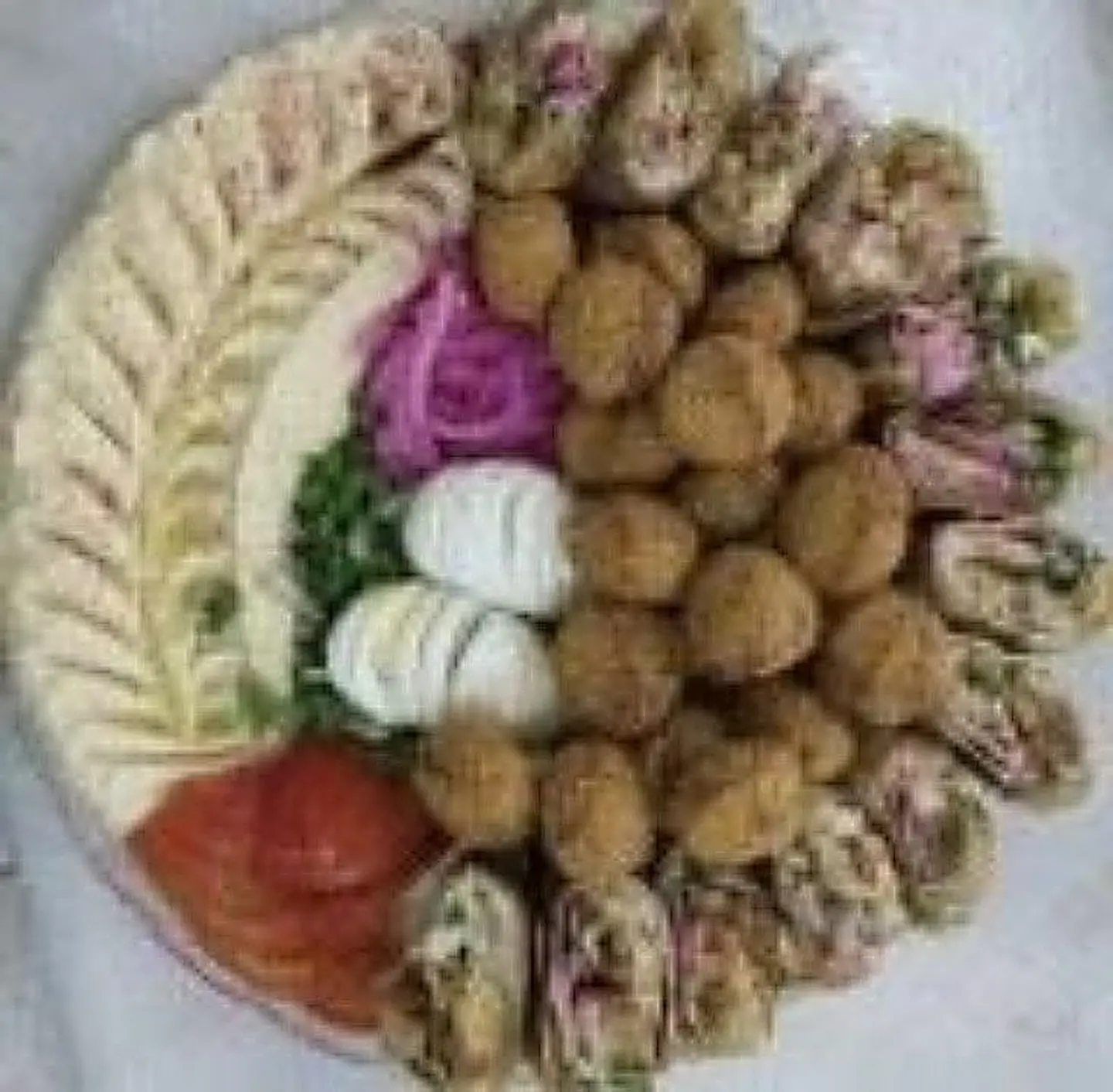 صحن مشكل شاكر - وسط