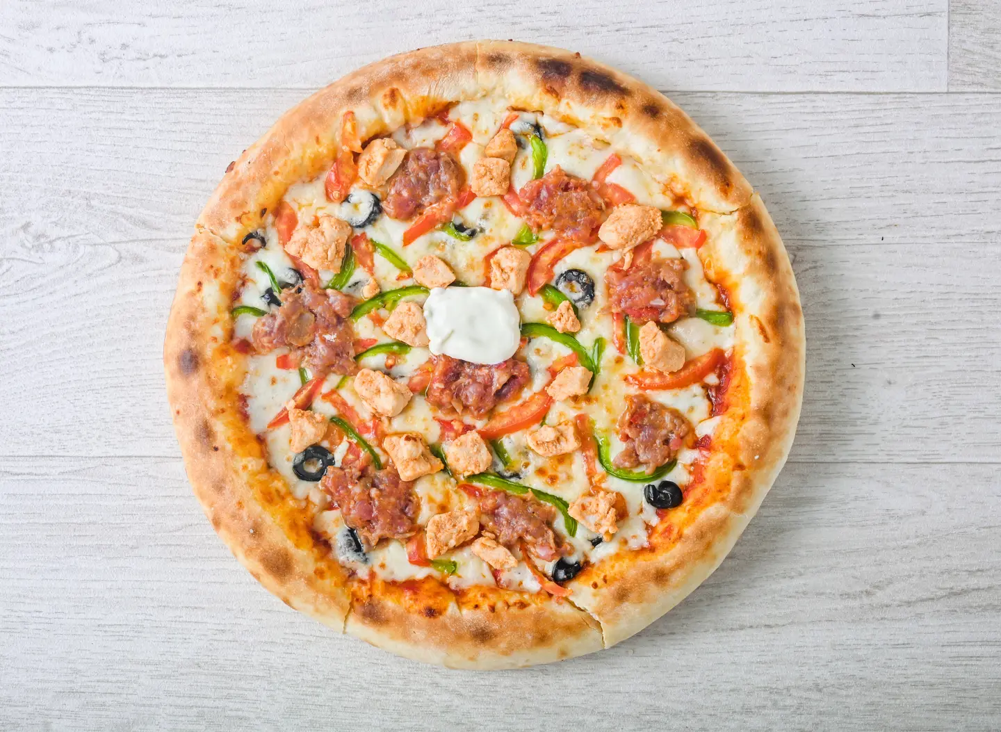 بيتزا الدمشقية اطراف جبنة - بيتزا الدمشقية اطراف جبنة-صغير