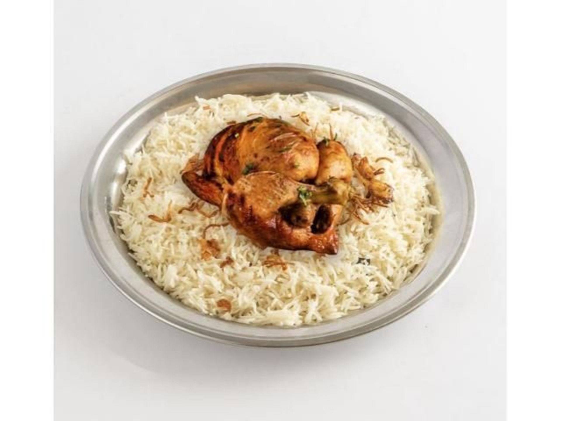 دجاج شواية مع رز بيشاور - ربع دجاجة