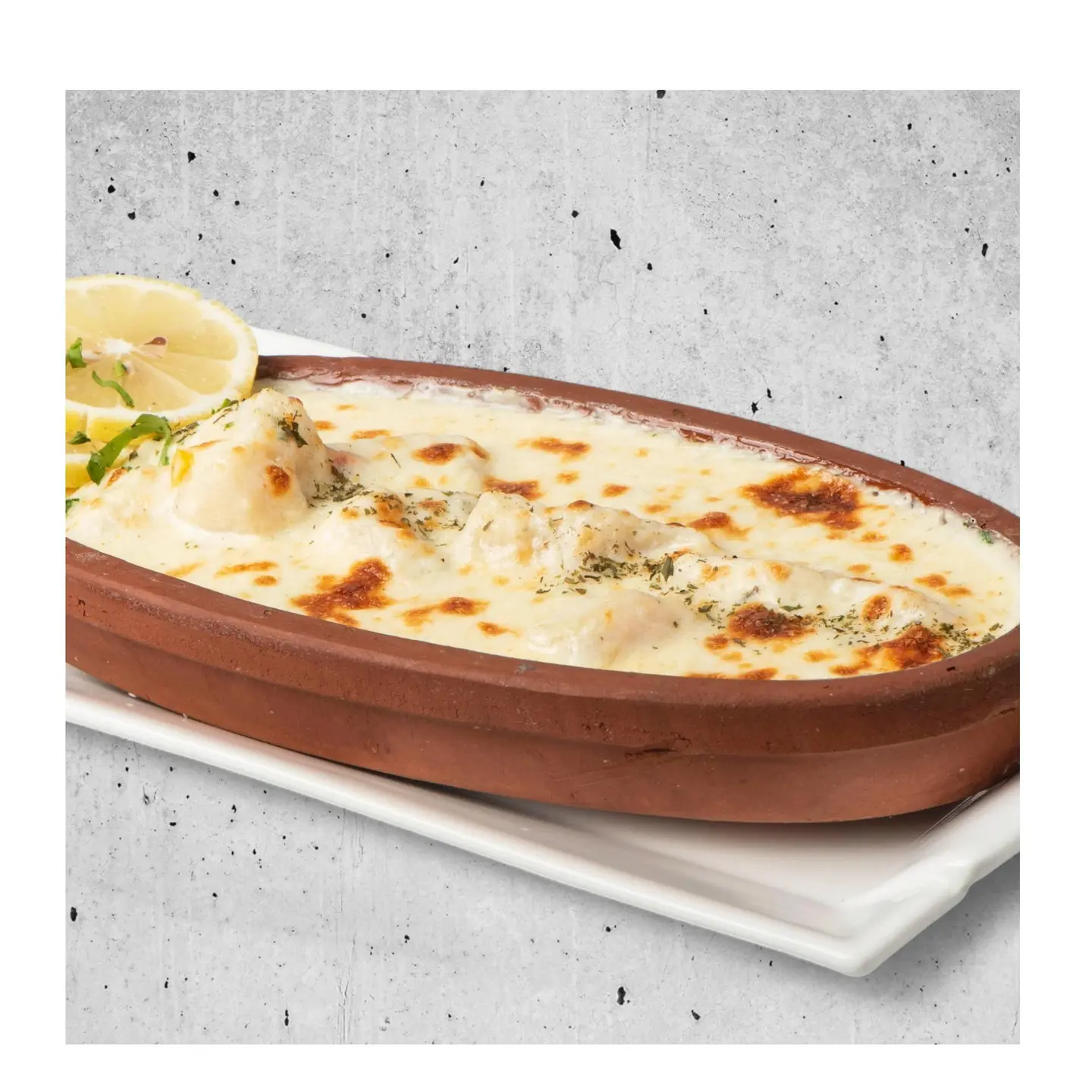 طاجن سمك حريد طحينة - نصف كيلو