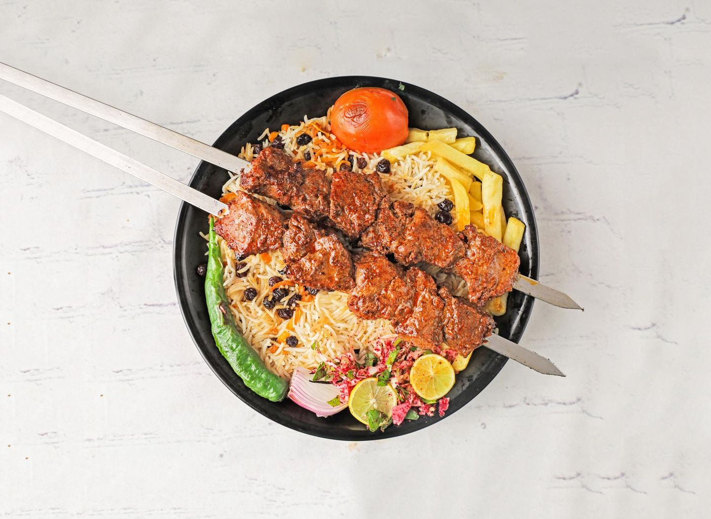 Meat Awsal With Rice - For One Person