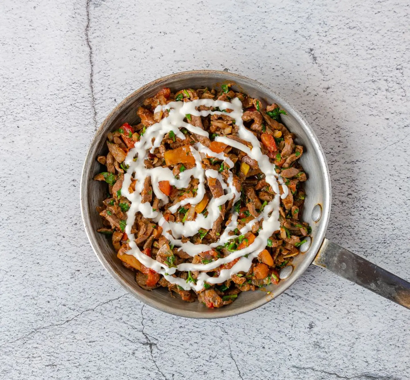 Lamb Liver With Cheese - Sandwich