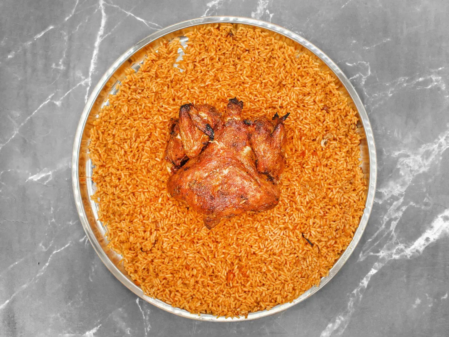 Grilled Chicken With Rice - Quarter Chicken With Rice