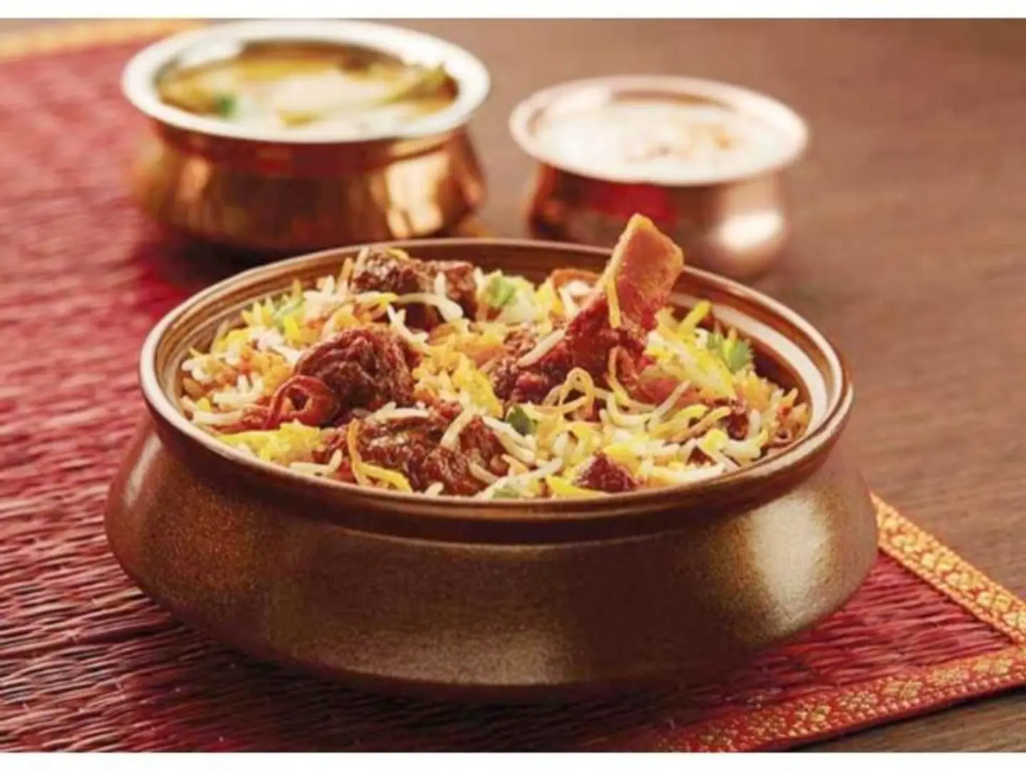 Dum Cooked Raw Lamb Biryani - Half