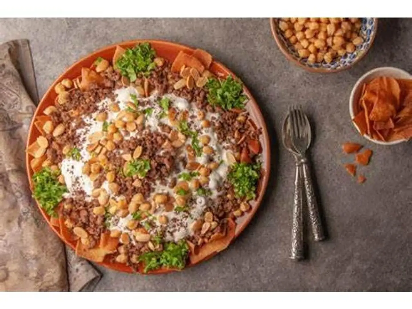 Falafel And Almond Fatteh - Small