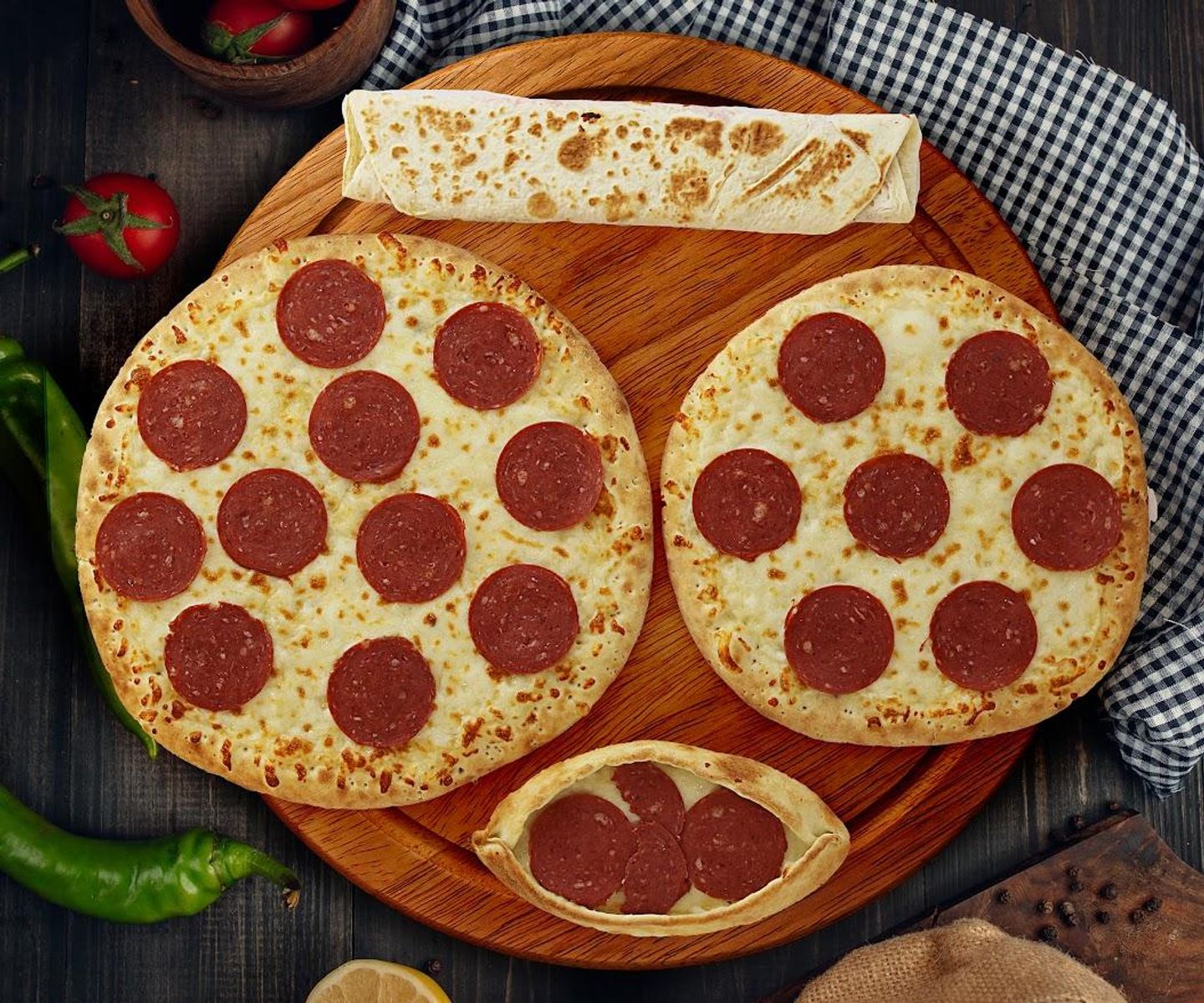 Pepperoni And Cheese - Saj