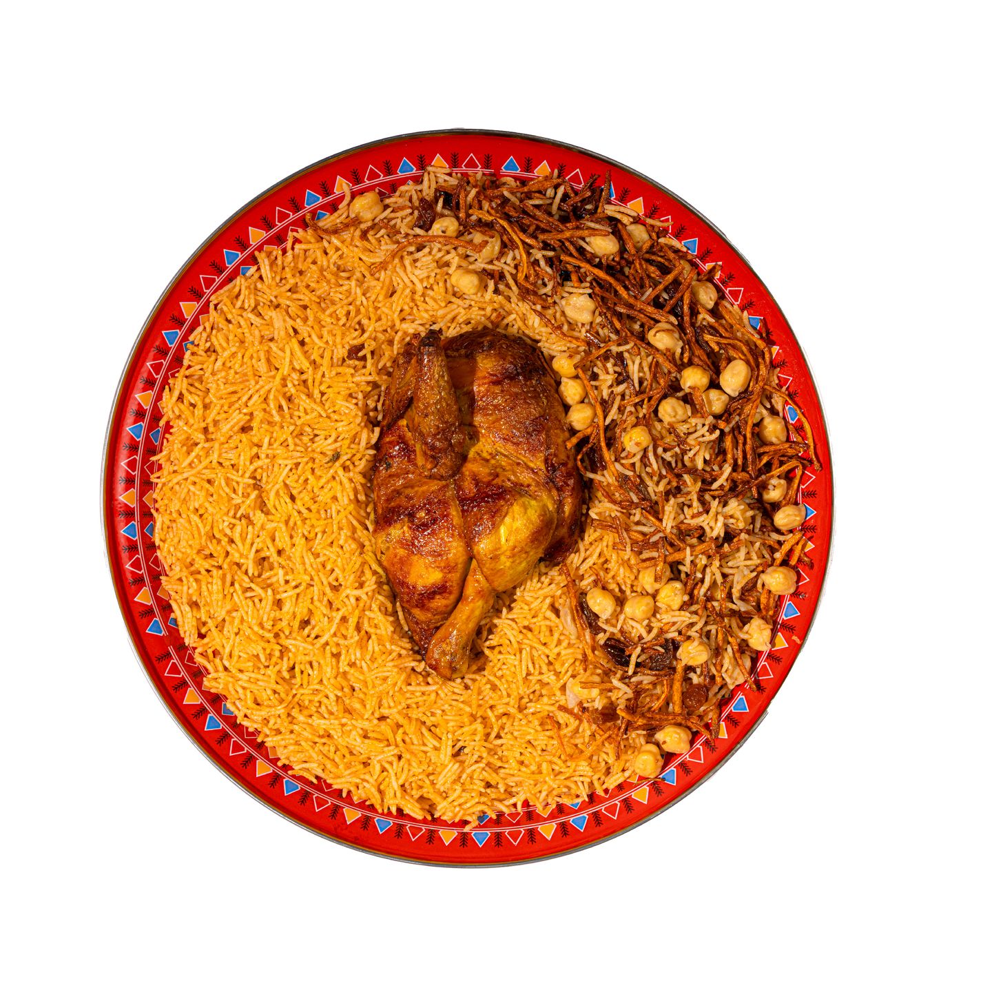 نصف شواية رز بخاري - نص حبة دجاج