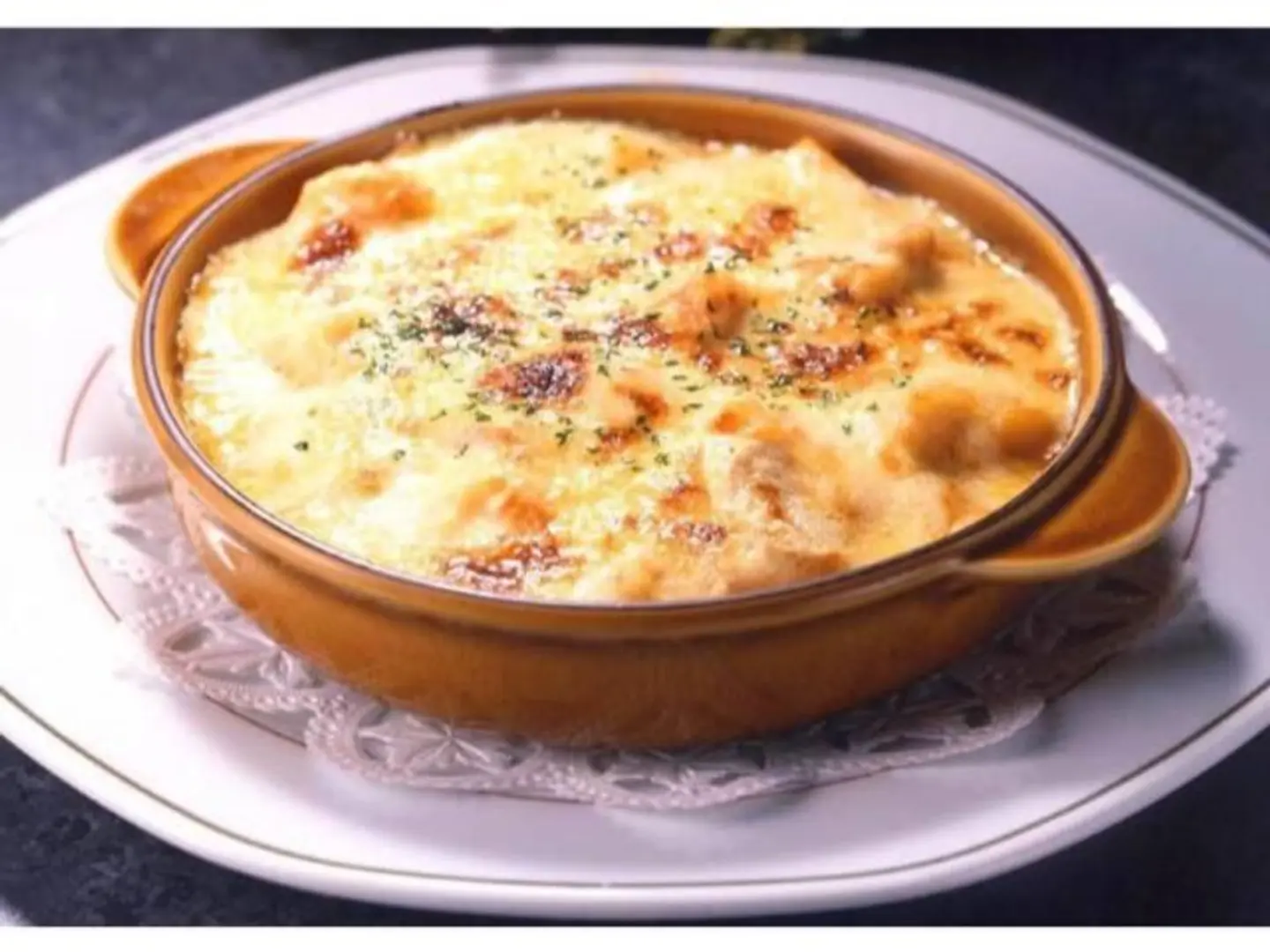 طاجن مكرونة بالجمبري صوص - صوص ابيض