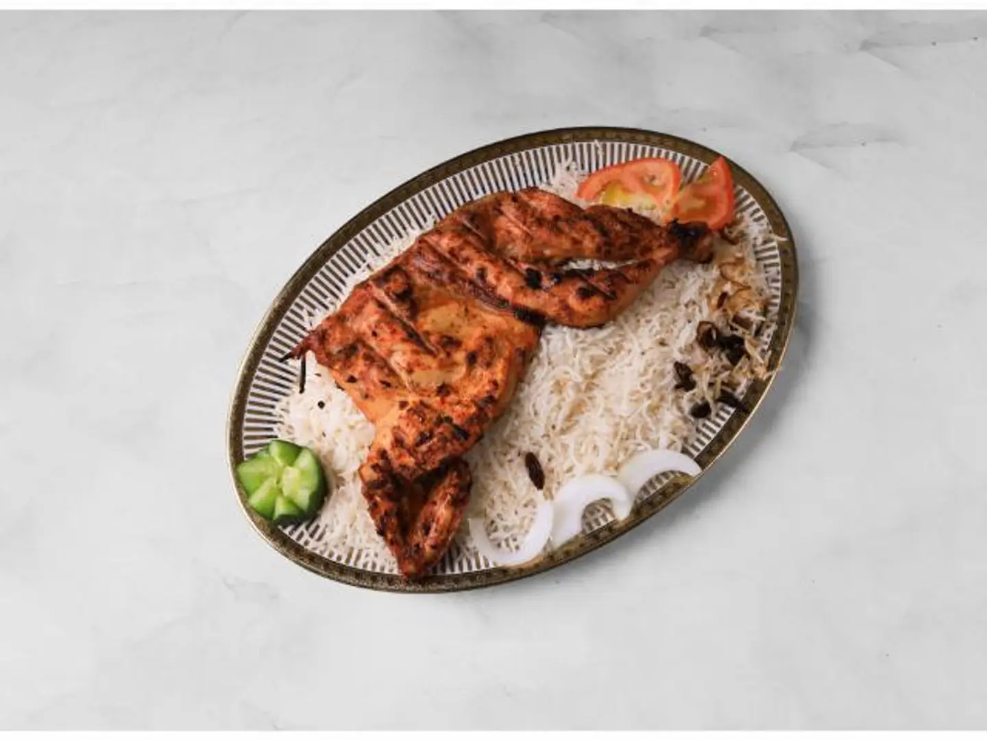 Charcoal Kabsa - Half A Chicken