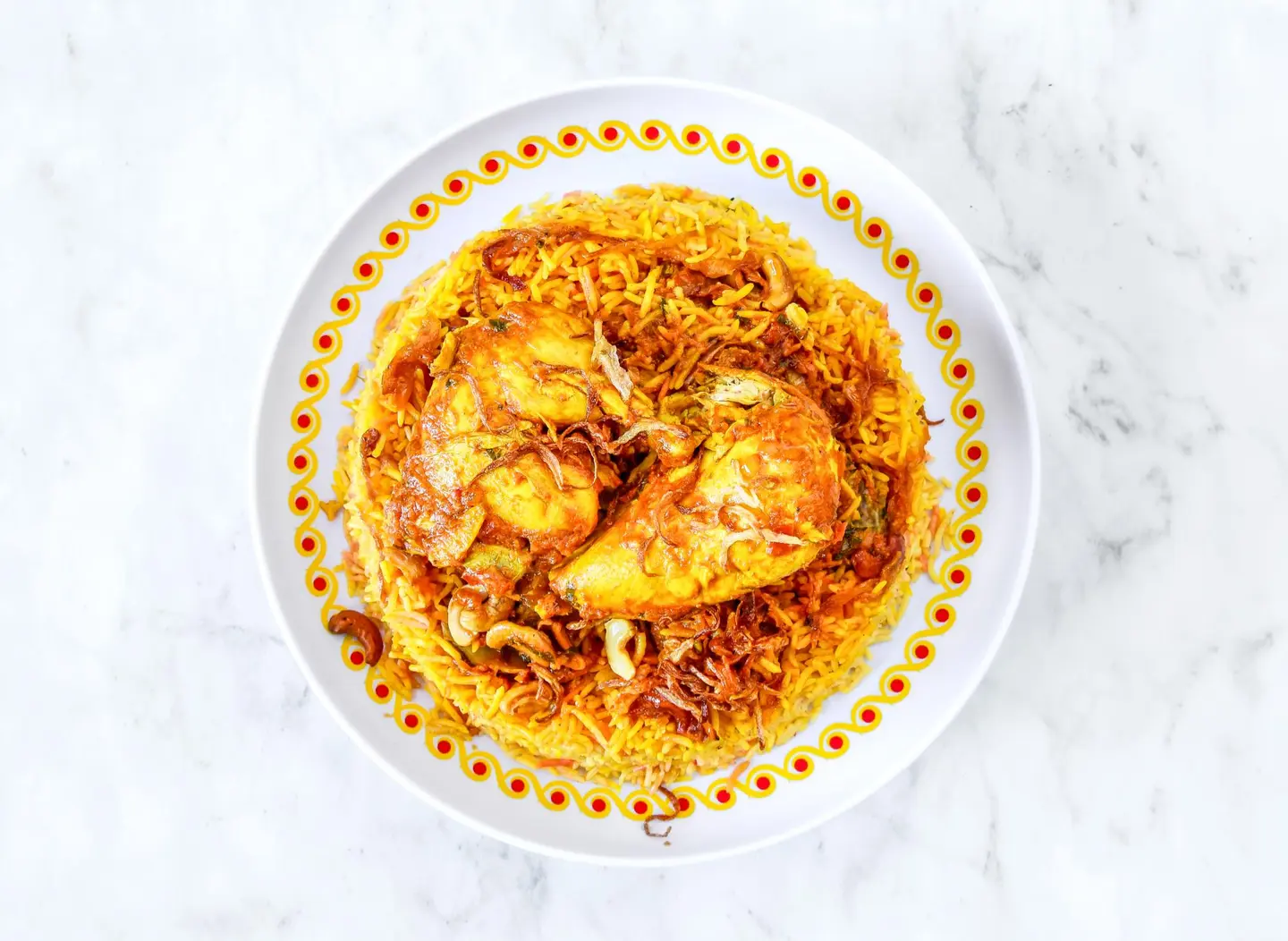 دجاج برياني - نص حبة دجاج