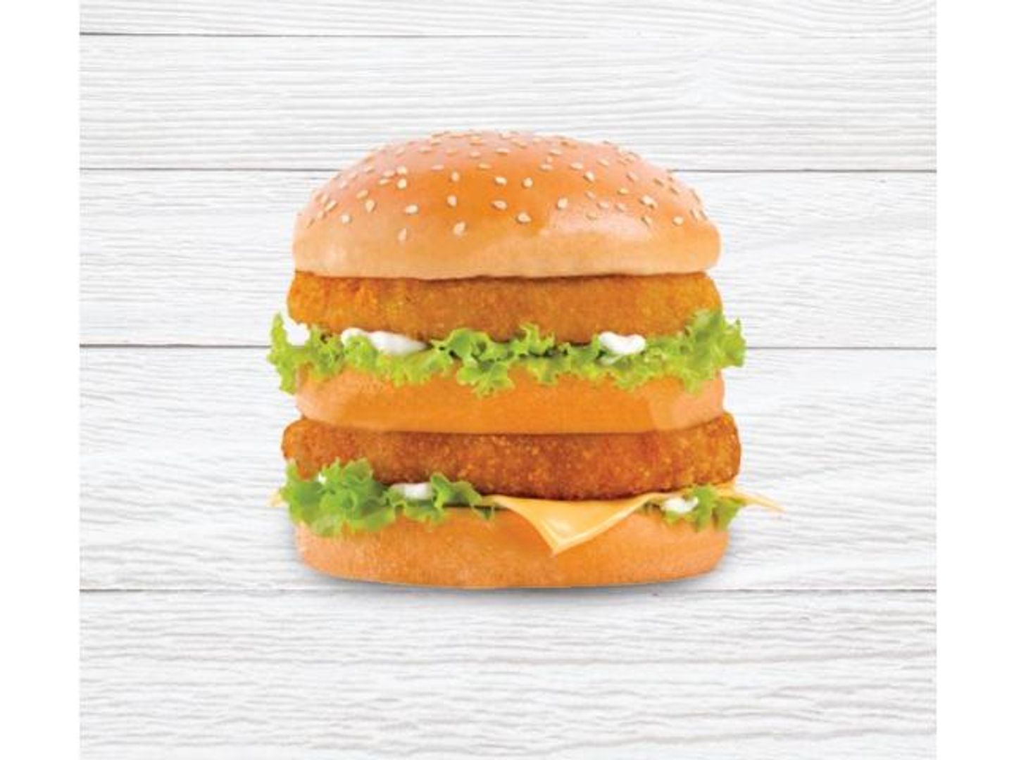Double Chicken Burger Sandwich - Without Cheese