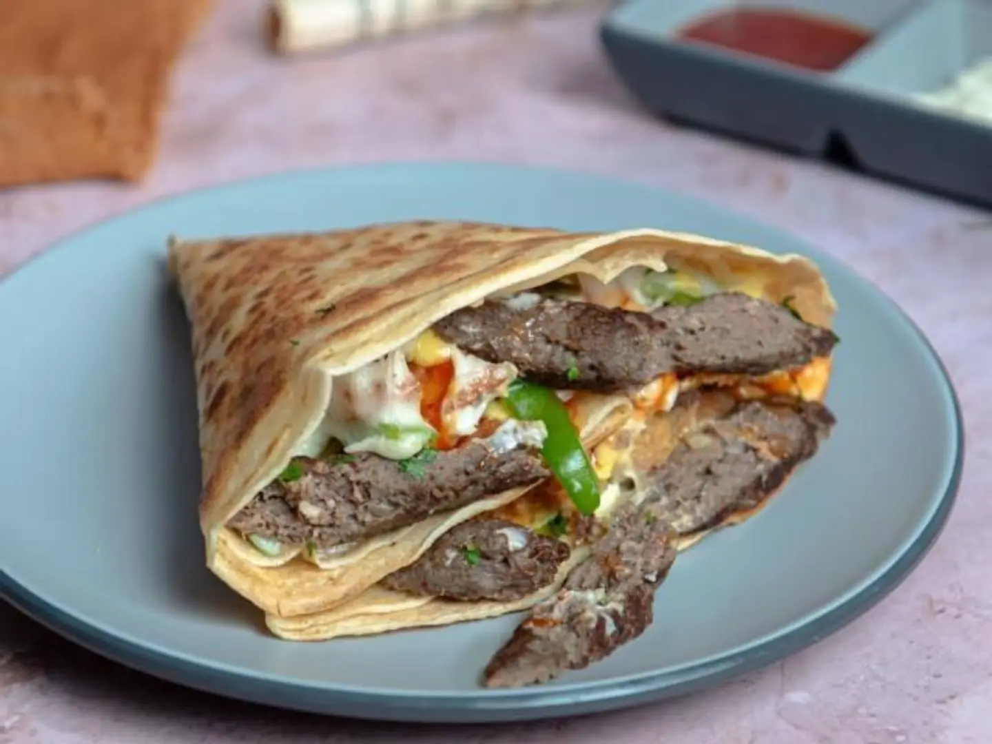 Beef Burger Crepe - Sandwich