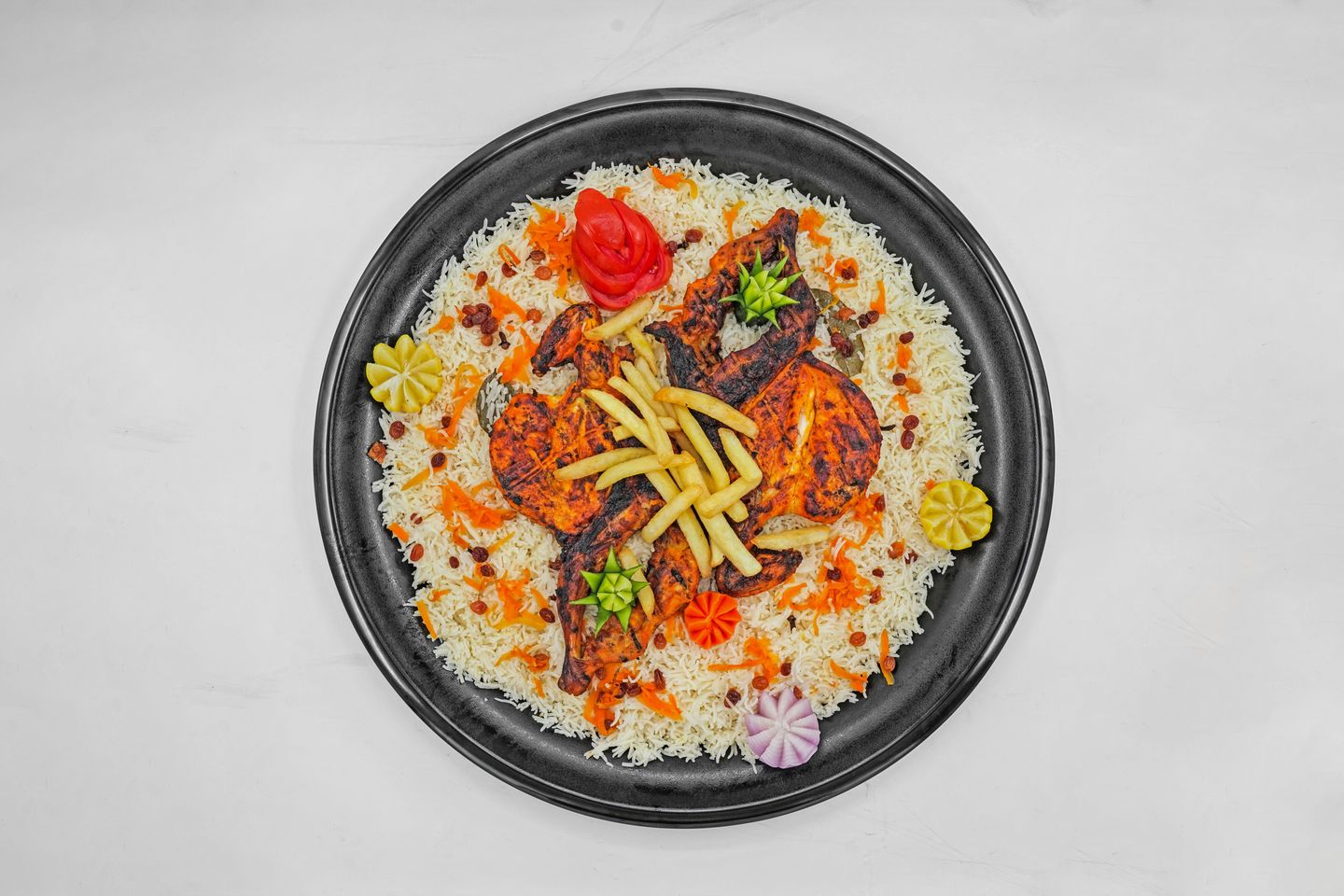 Charcoal Chicken With Rice - Half A Chicken