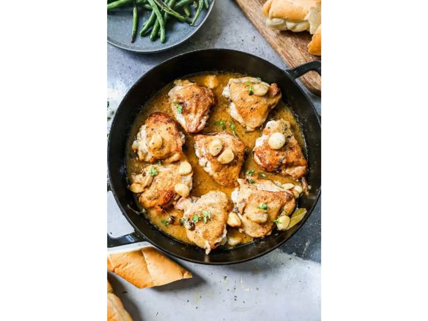 دجاج بالثوم - نصف