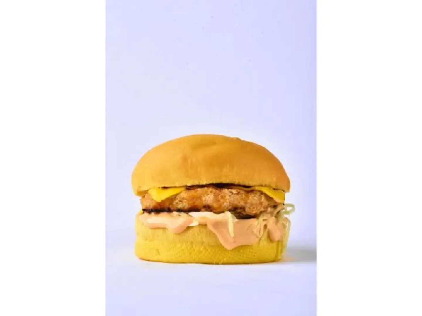 Single Chicken Burger In Potato Bun - Plain