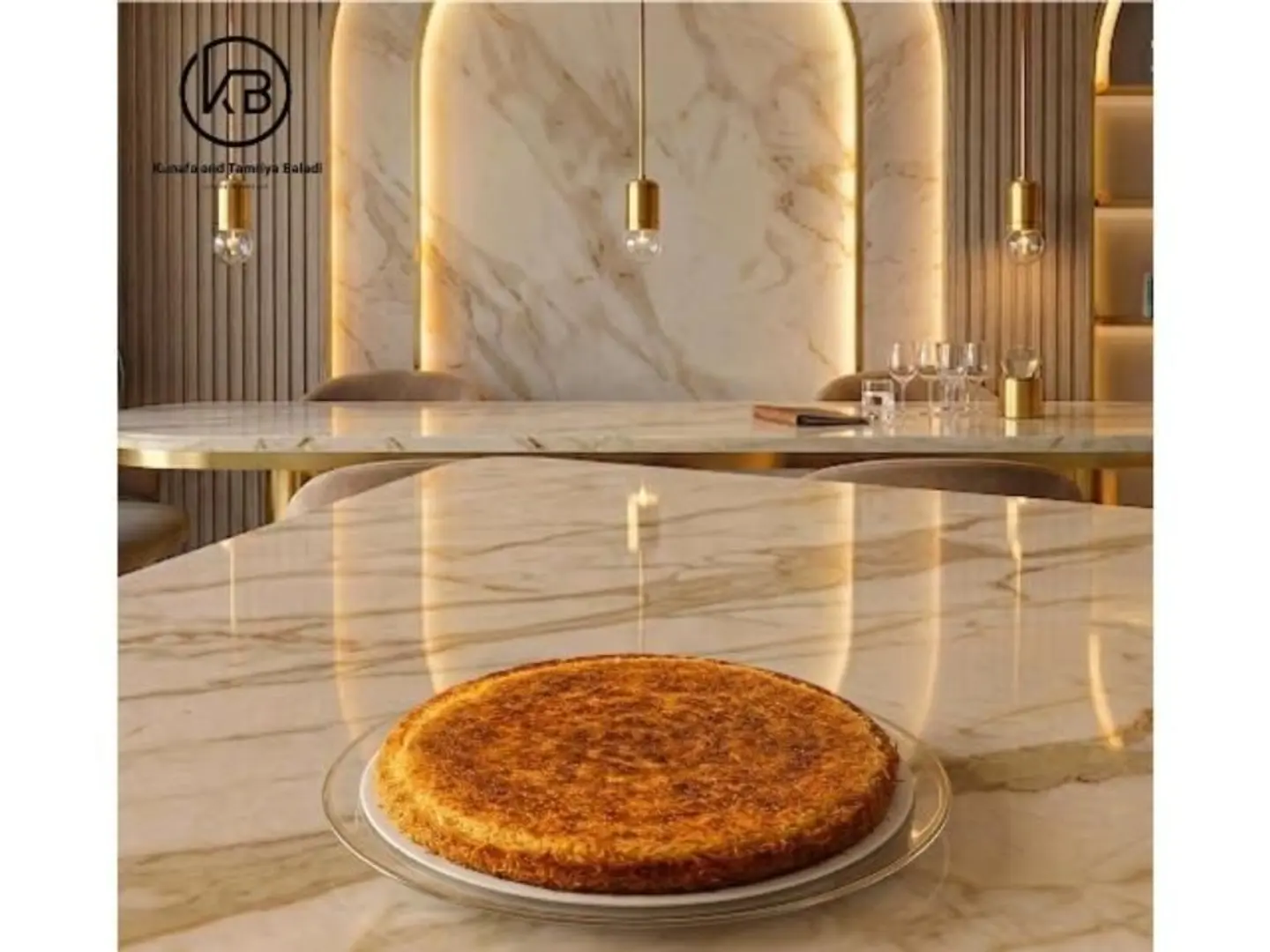 حلا كنافة بسبوسة - وسط
