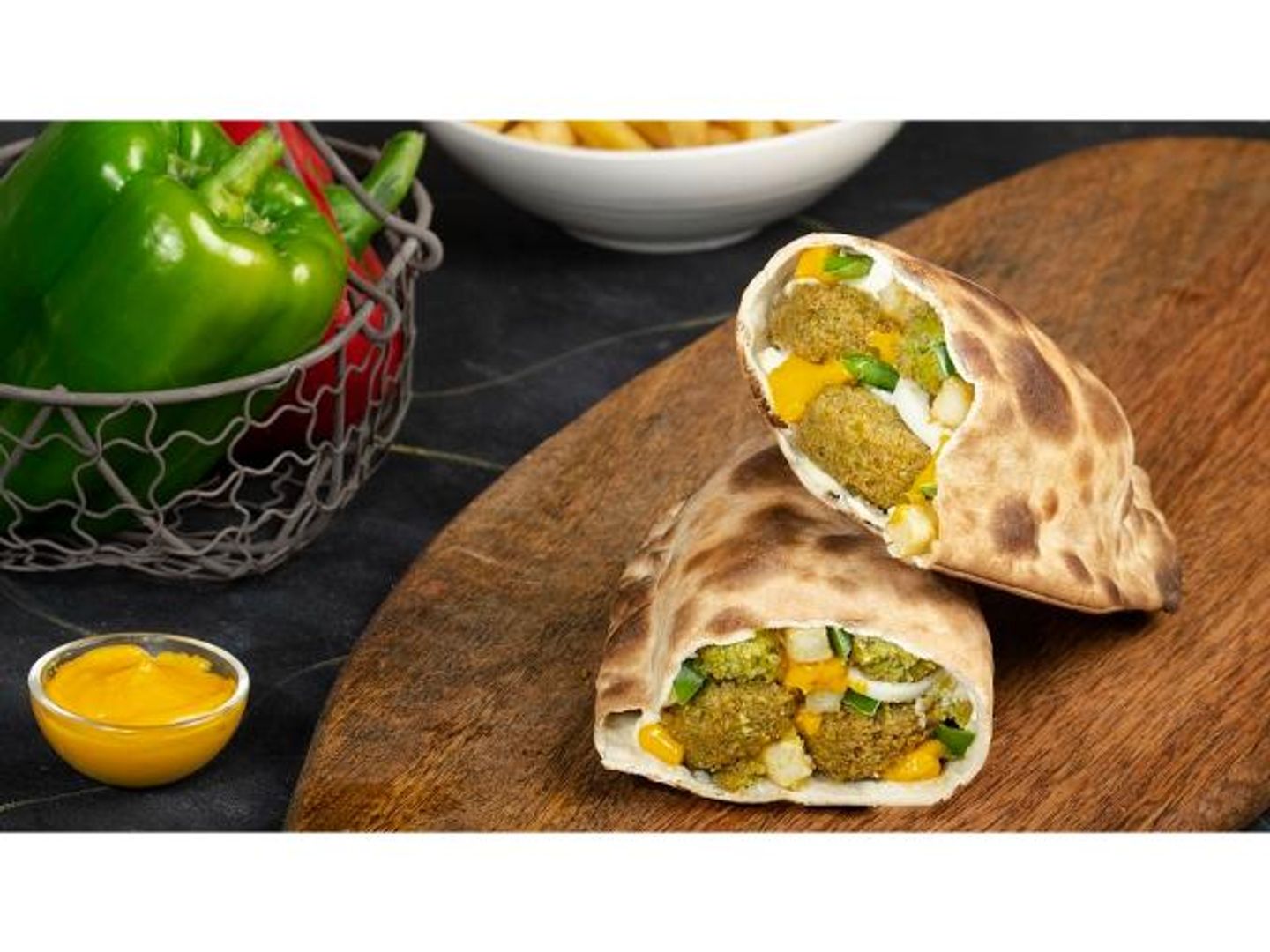 Mixed Falafel Sandwich - With Cheese