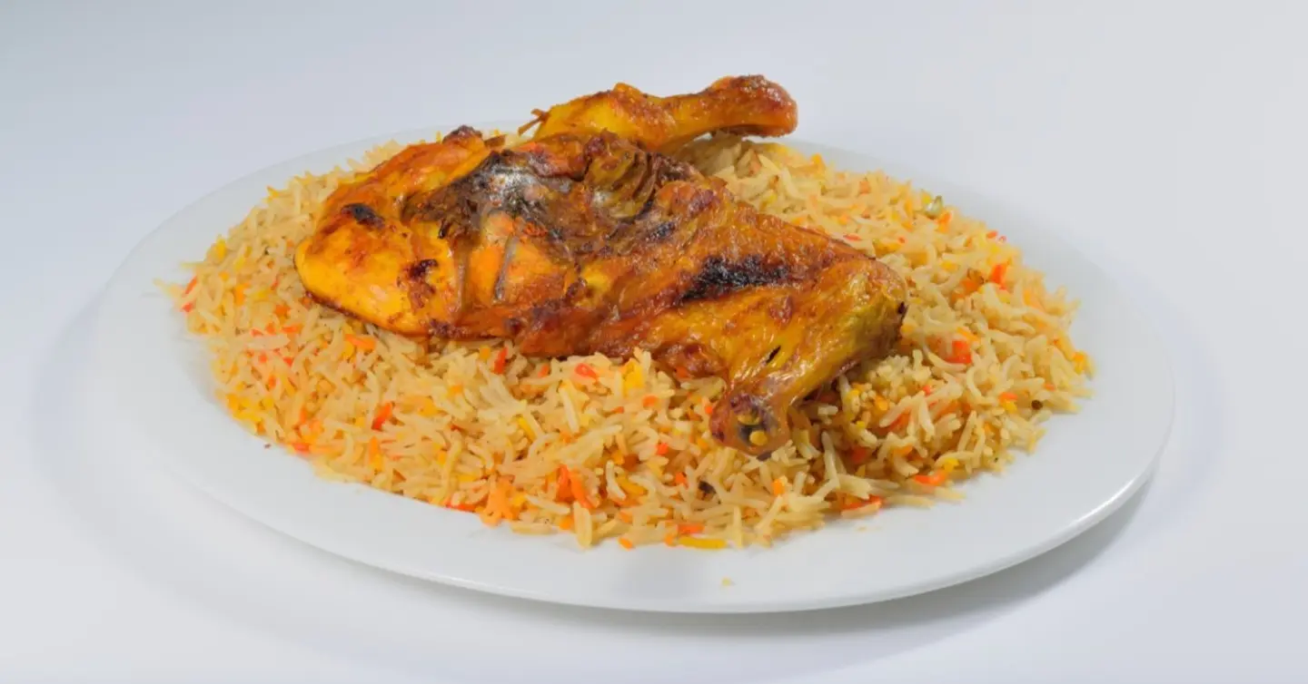 مندي دجاج - نص حبة دجاج