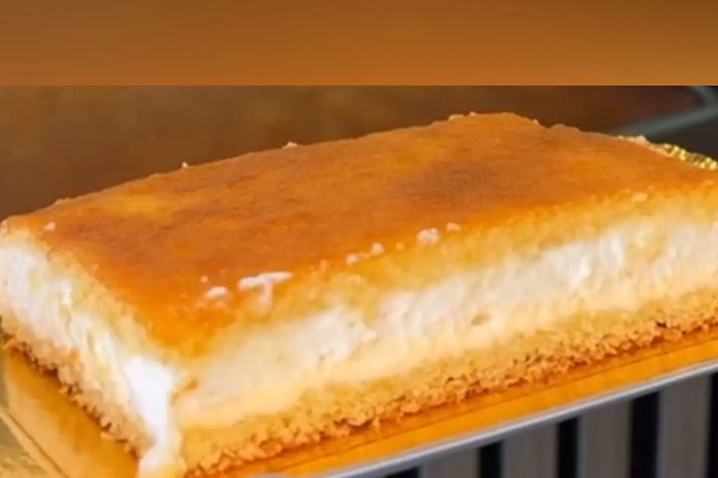 Basbousa With Cream - Hal A Quarter Of A Kilo