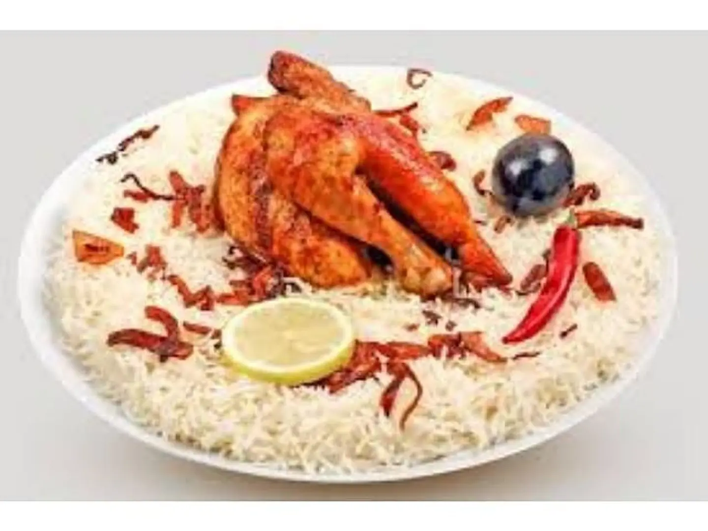 دجاج شواية مع رز بشاور - ربع حبه