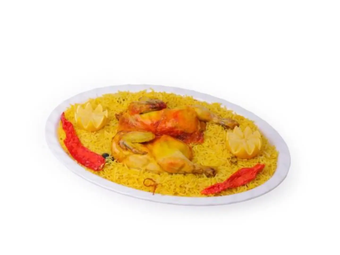 دجاج مندي نصف حبة - رز بشاوري