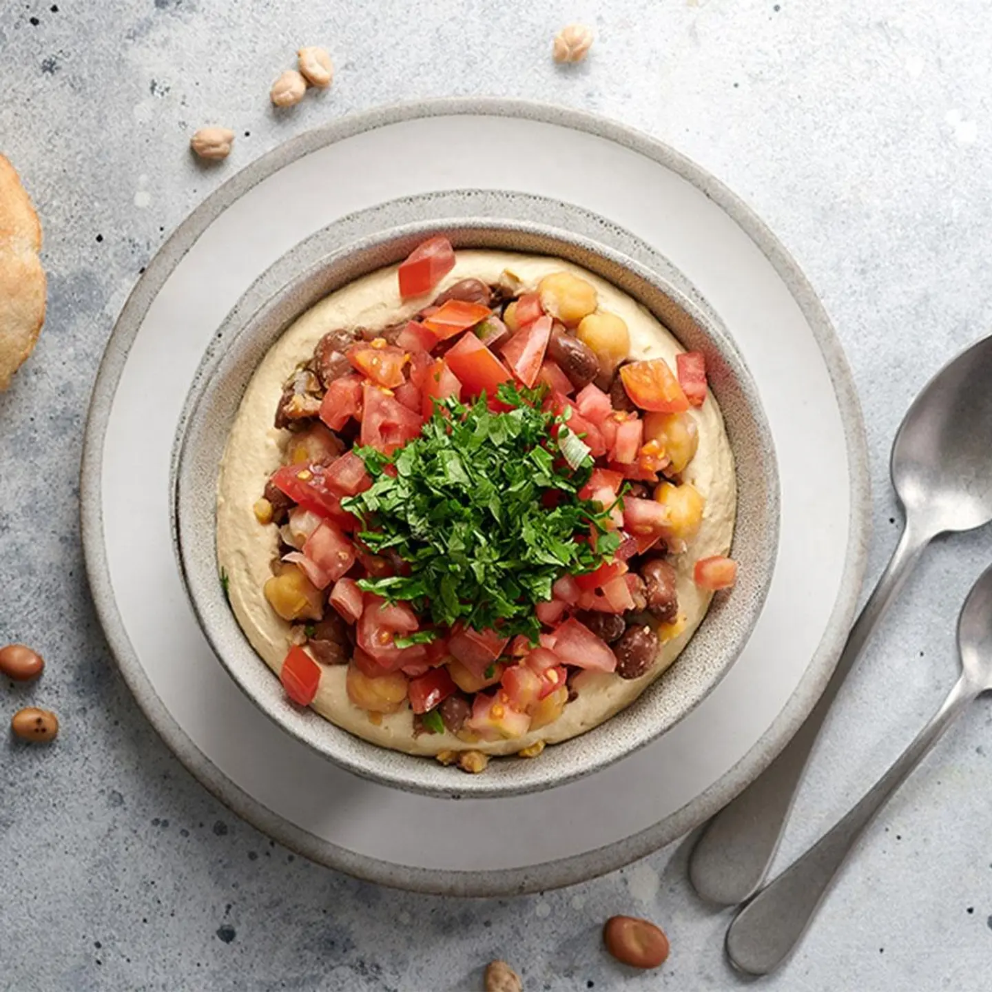 Foul Qallabah With Hummus - Regular