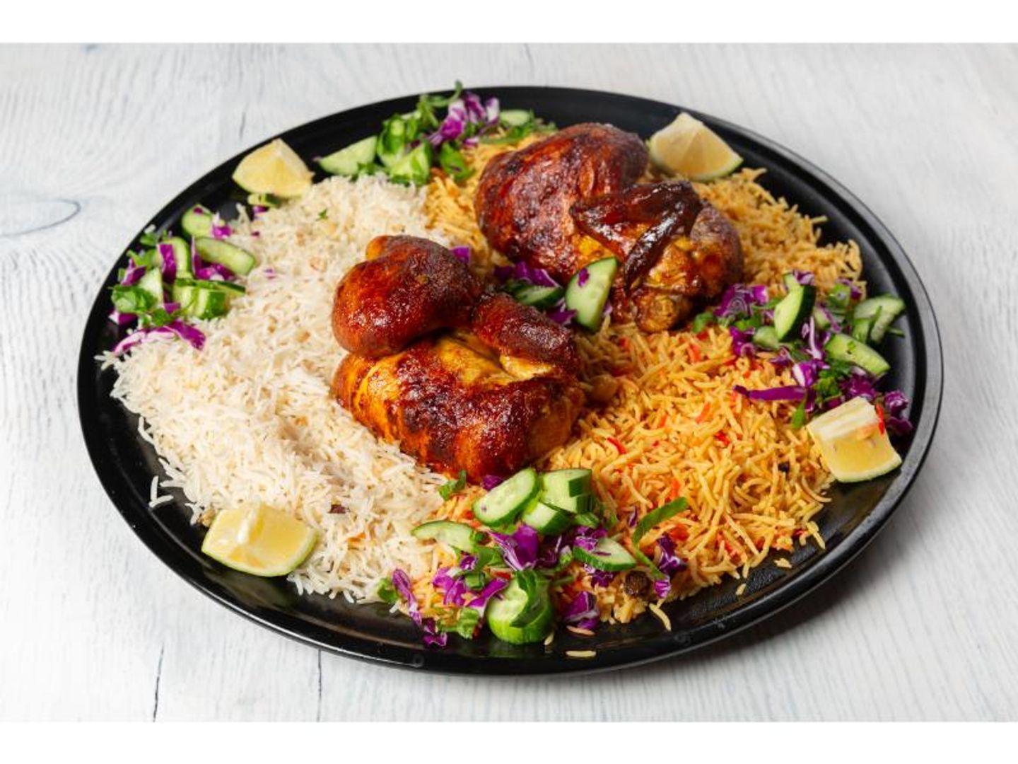 شواية مع الرز - نص حبة