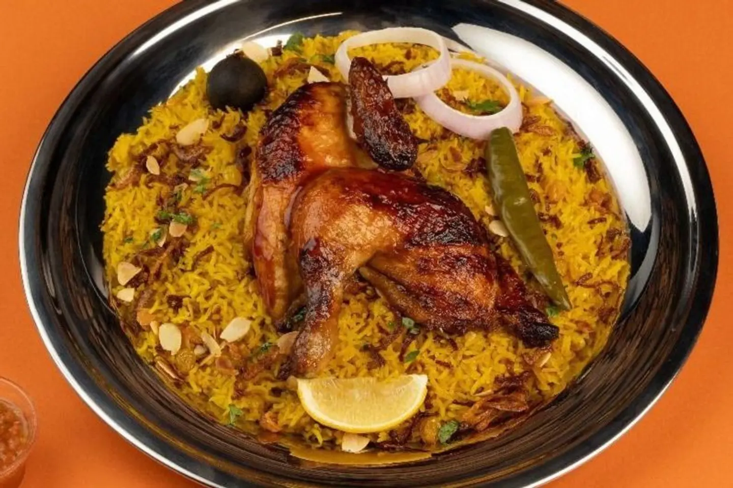 دجاج شوايه مع الأرز - نص حبة دجاج