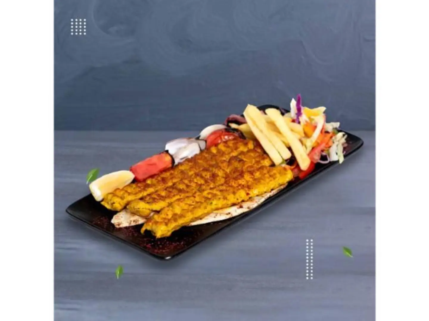 كباب دجاج - وسط