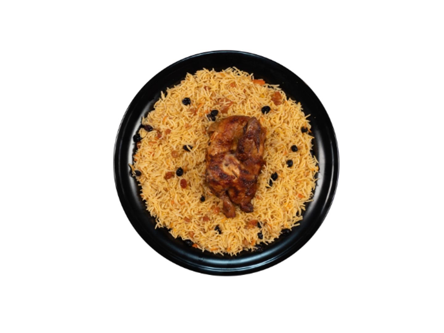 نصف دجاج بالباربيكيو - مع الأرز