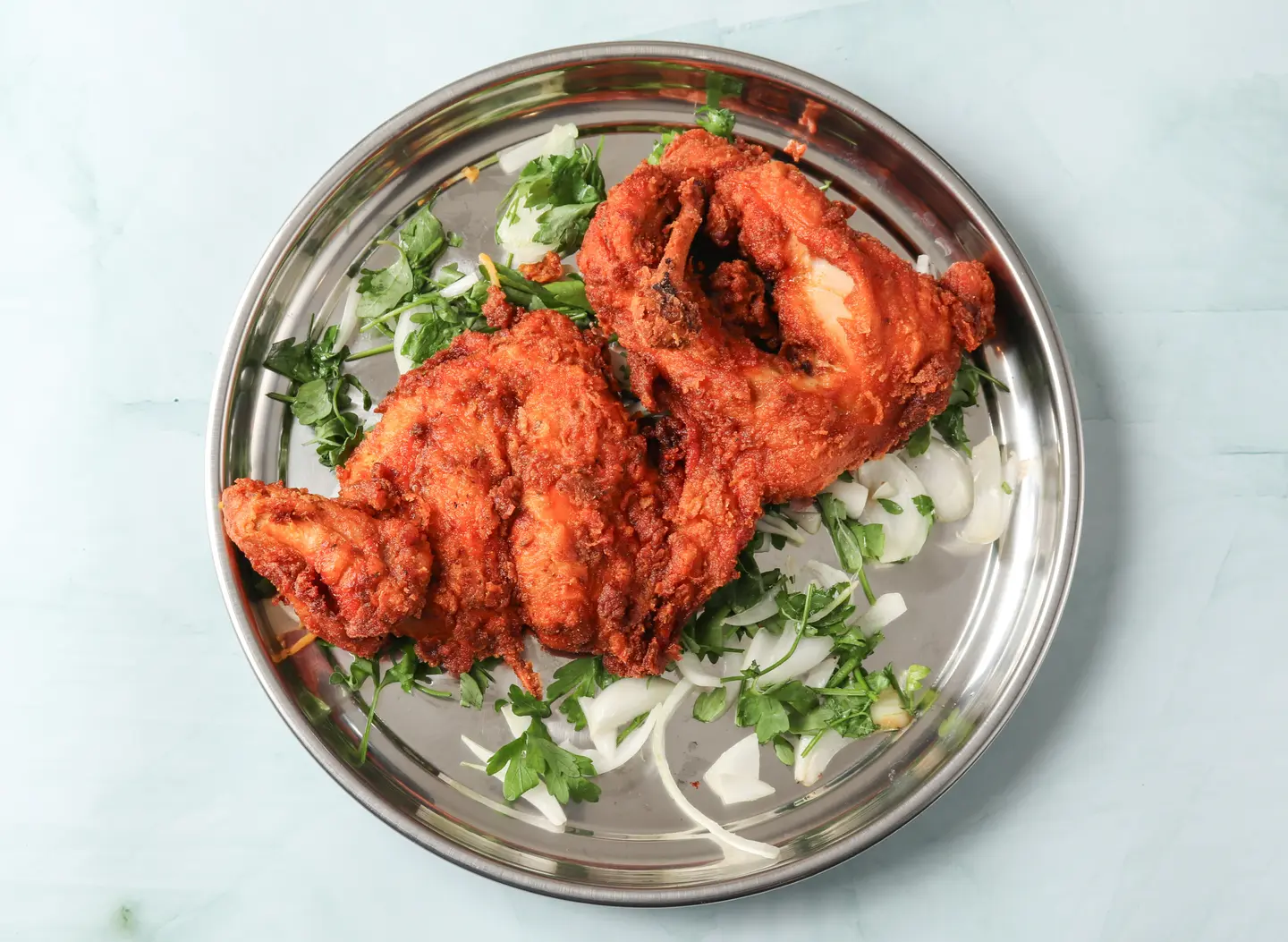 Fried Chicken Without Rice - Half A Chicken