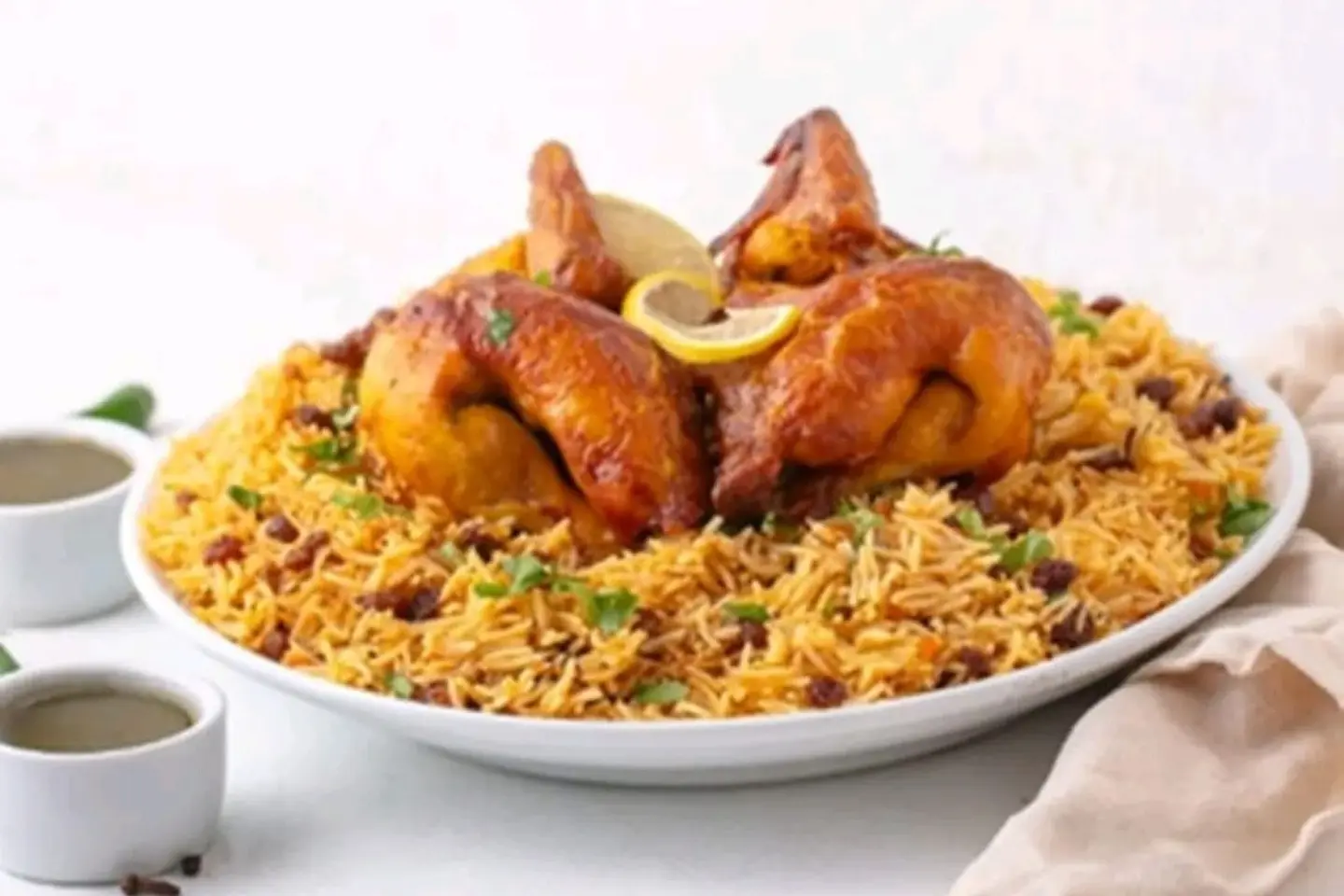 Chicken Shwaya With Rice - Half Chicken