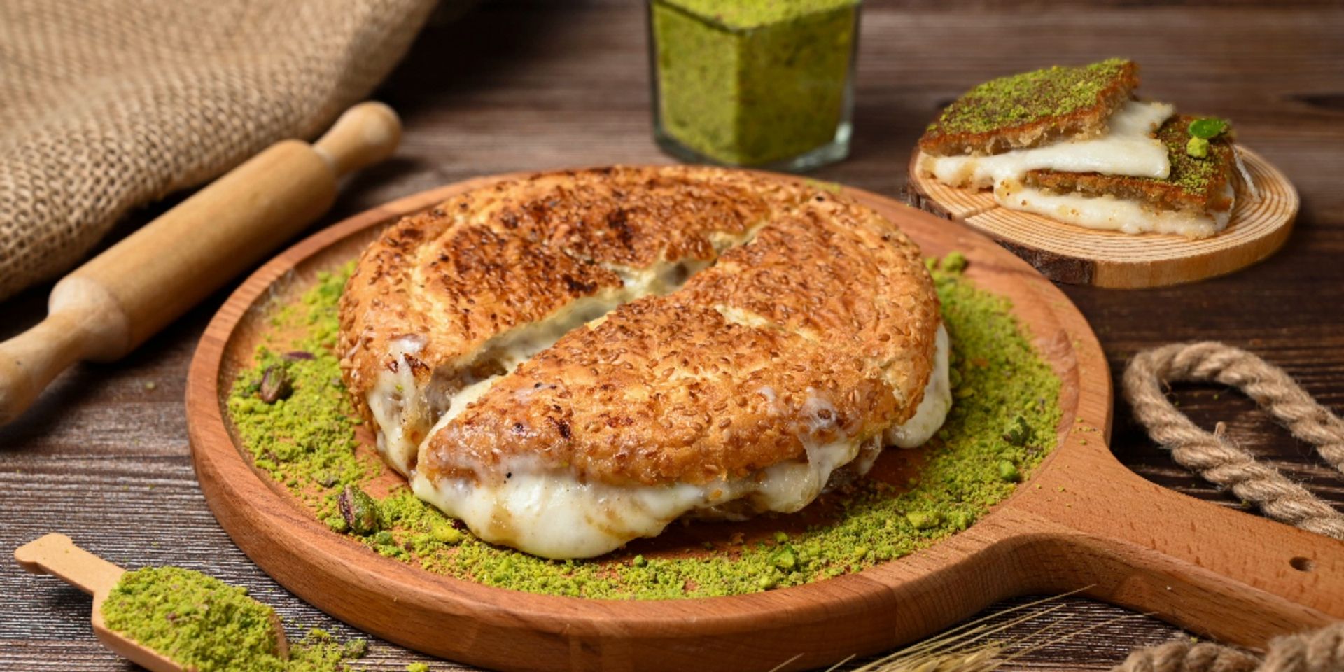 كعكة الكنافة الطرابلسية - كعكة الكنافة الطرابلسية حجم وسط