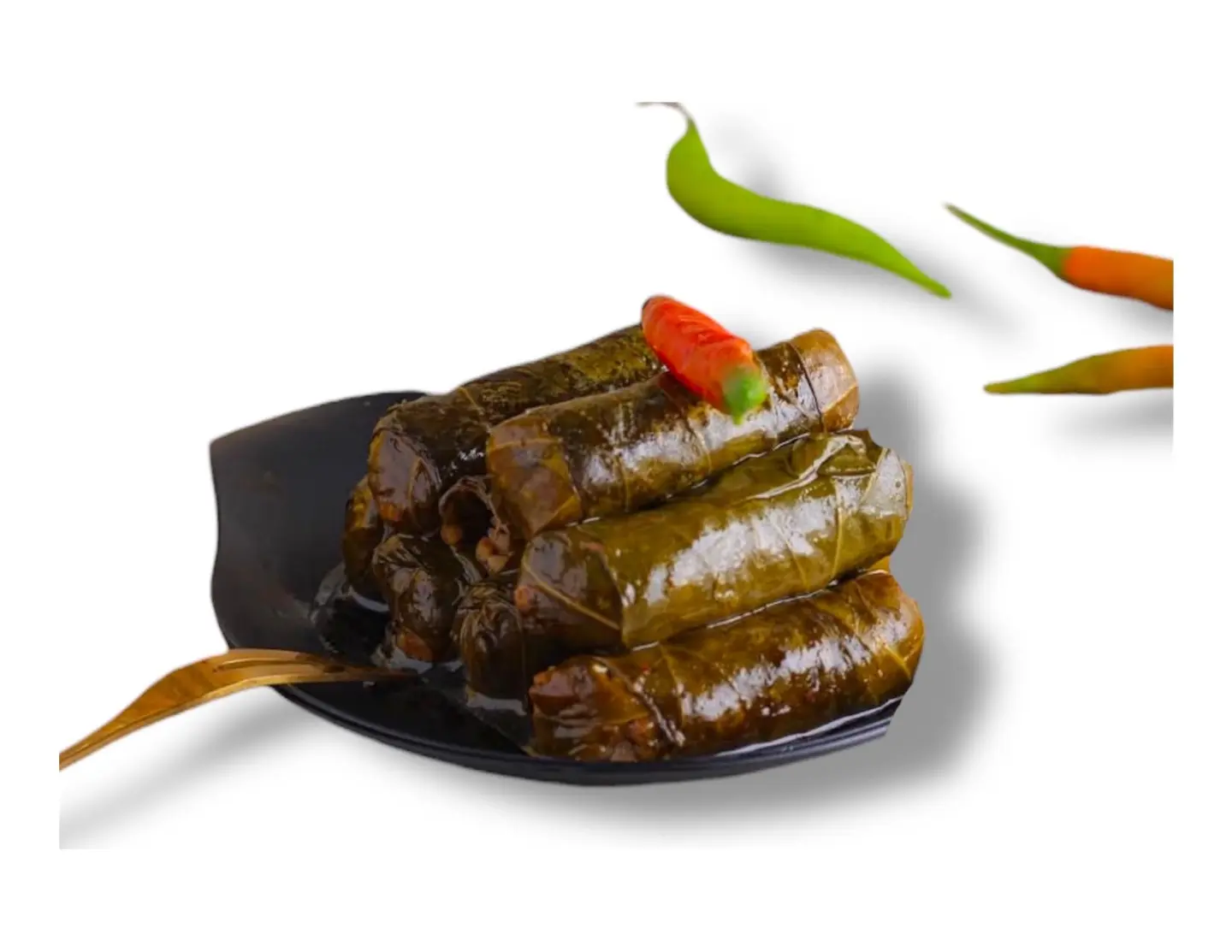 Spicy  Grape Leaves - Grape Leaves With Lemon 6 Pieces