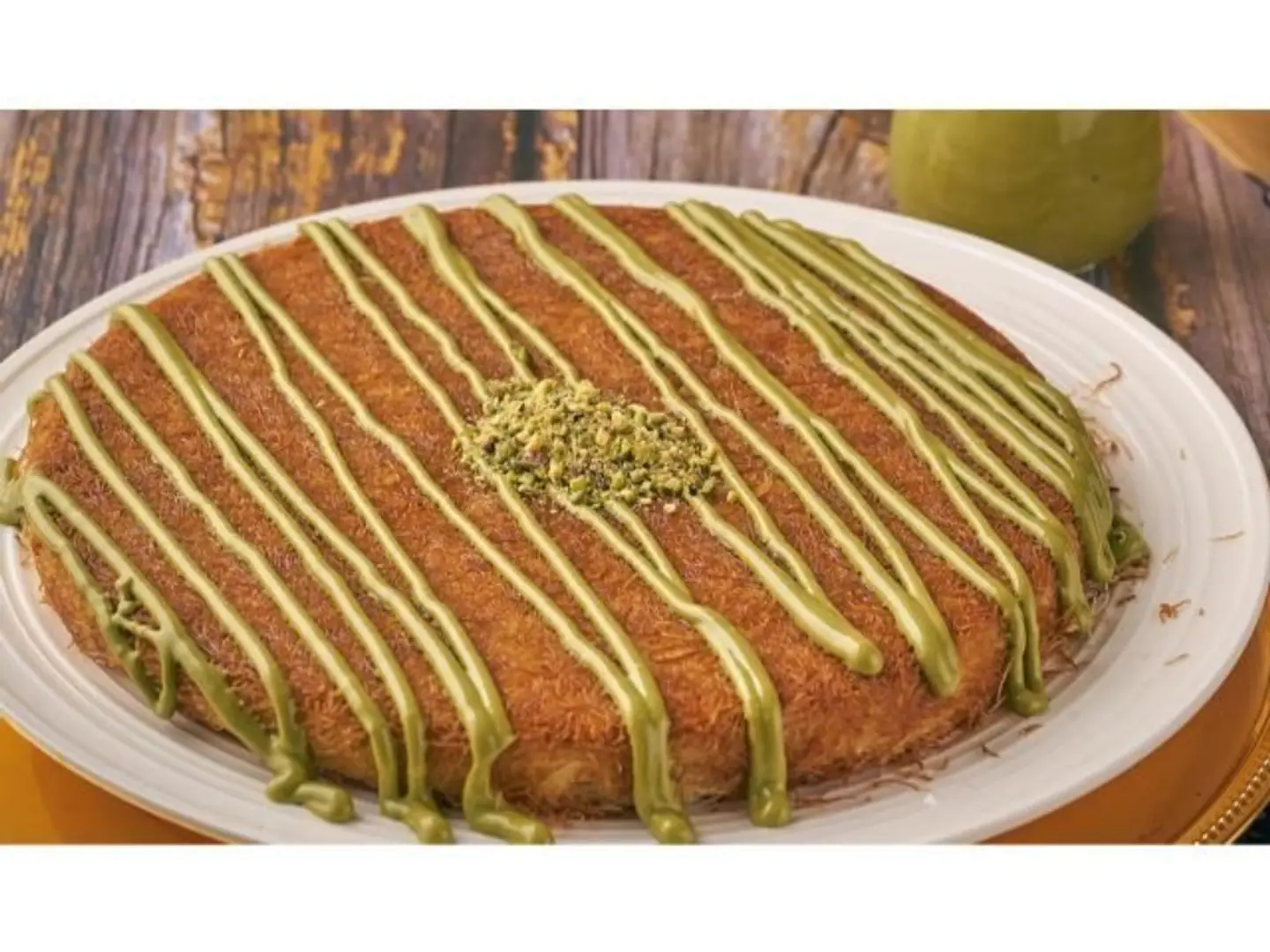 Kunafah With Pistachio Sauce - Small